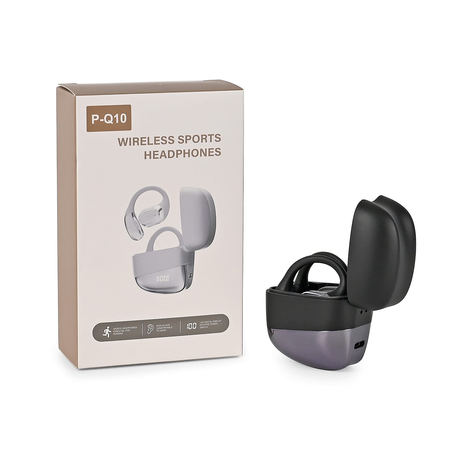 Wireless Earbud Headphones with Battery Display and Lanyard 7816246 18