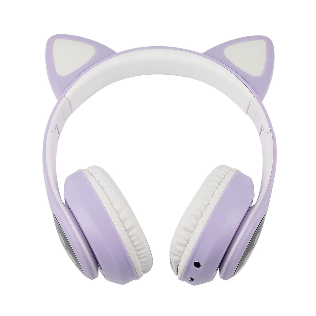 Wireless Headphone with LED Lights - Purple