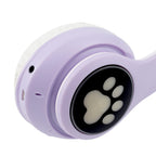 Wireless Headphone with LED Lights - Purple