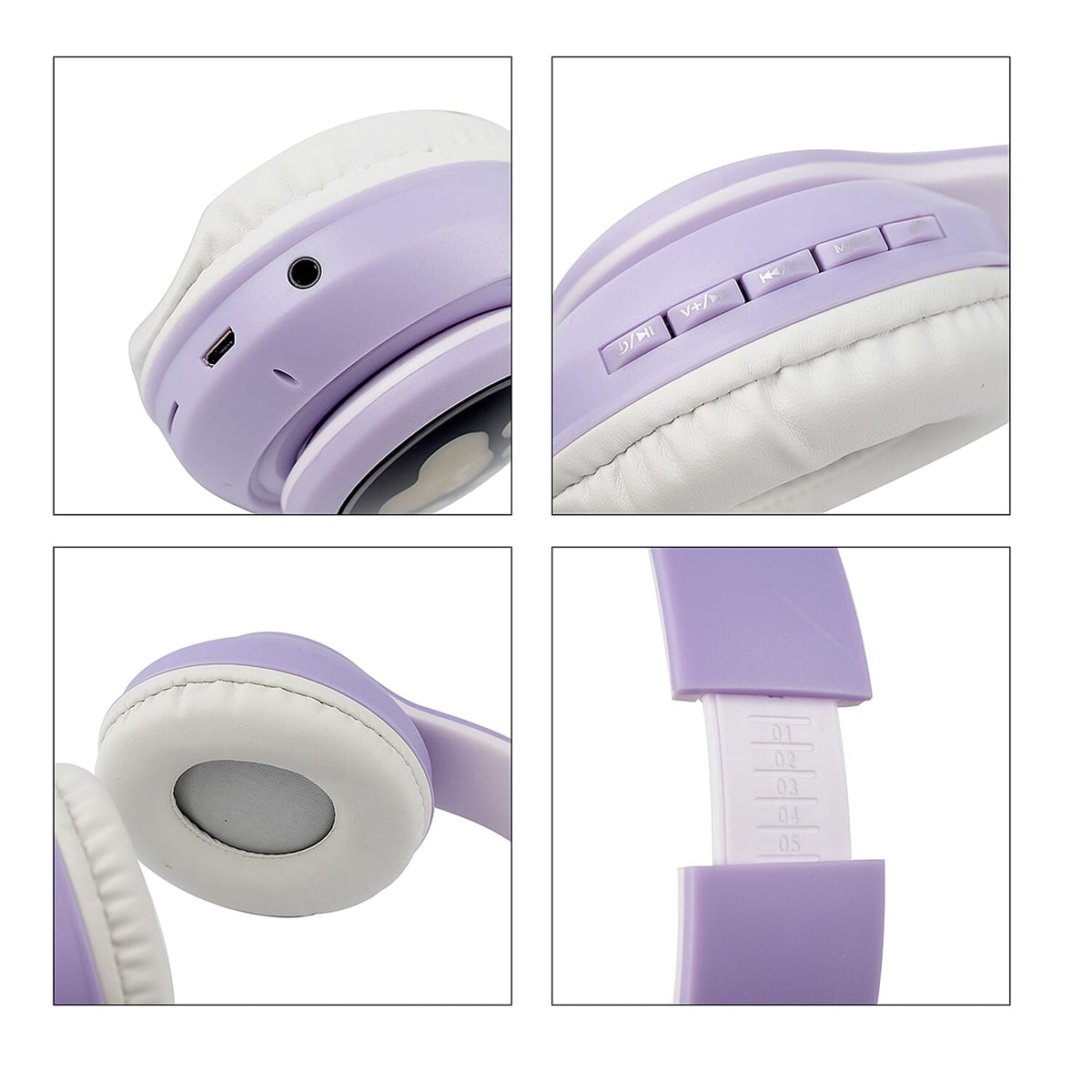 Wireless Headphone with LED Lights - Purple 7697563 4