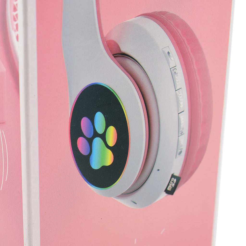 Wireless Headphone with LED Lights - Purple