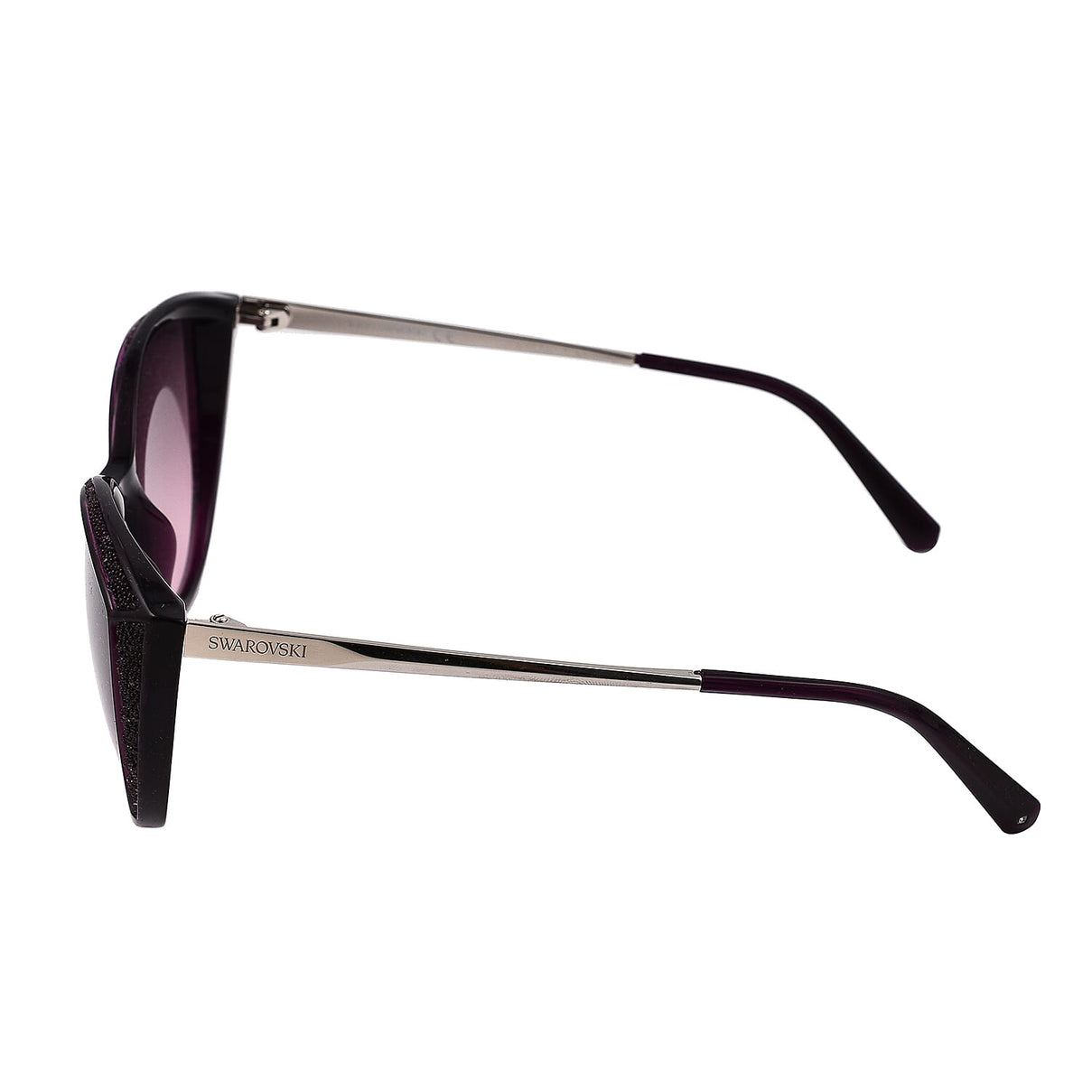 Women Purple Cat Eye Sunglasses Embedded With Small Crystals 6246260 3