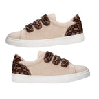 Deal Leopard Strap Canvas Trainer (Size 5) - Pink