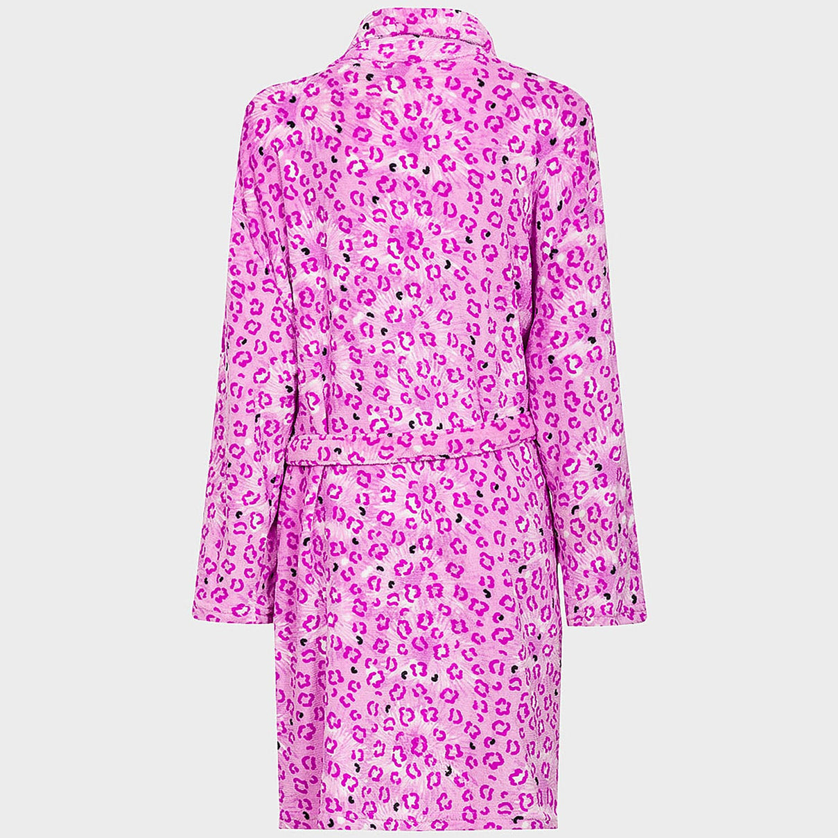 Women's Leopard Print Fleece Robe 7788382 4