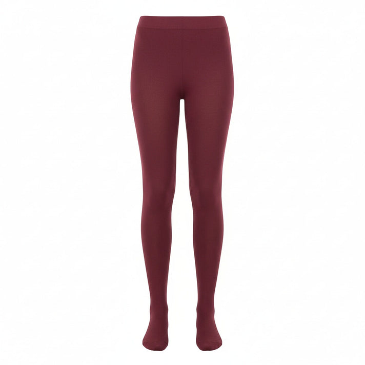 Womens 300 Denier Thermal Fleece-Lined Tights (Size 14 to 20) - Wine V32622870 1