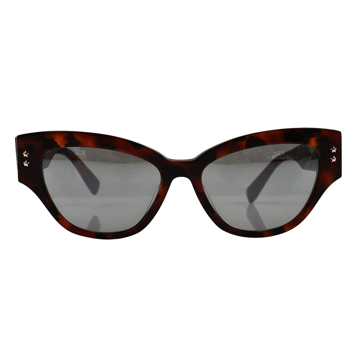 Womens Cat Eye Red Tortoise Sunglasses with Stip Design on Temples 6704572 0