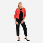 Anonymous Crepe Bolero (Size 12) - Coral