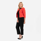 Anonymous Crepe Bolero (Size 12) - Coral