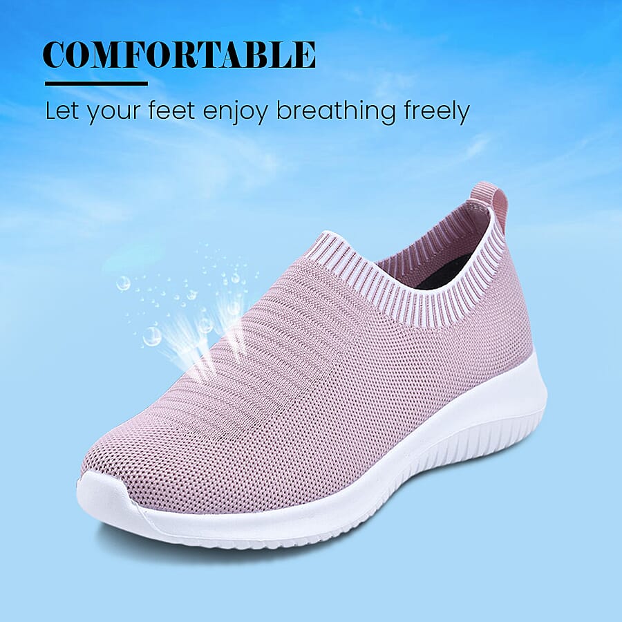 Women's Knitted Trainers - Pink 3878113 4