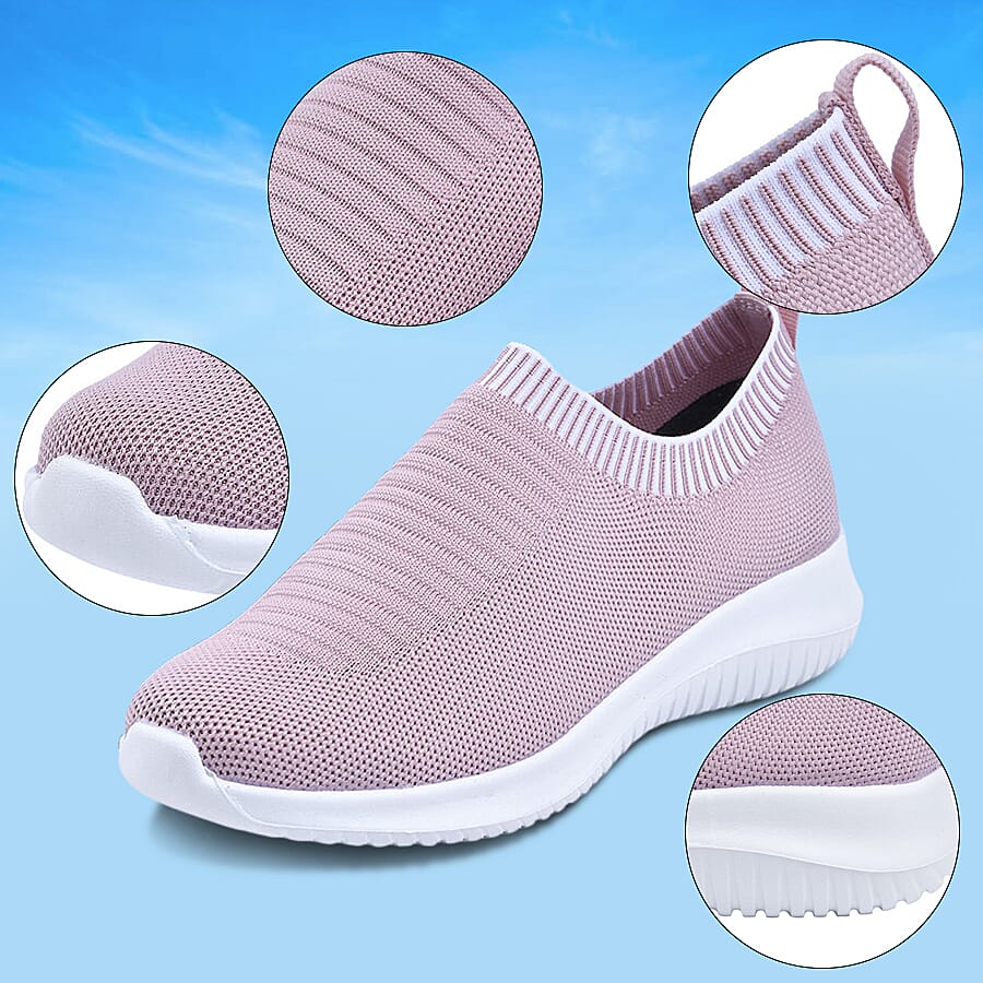 Women's Knitted Trainers - Pink 3878113 5