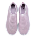 Close Out Comfy Knitted Trainers (Size 3) - Pink