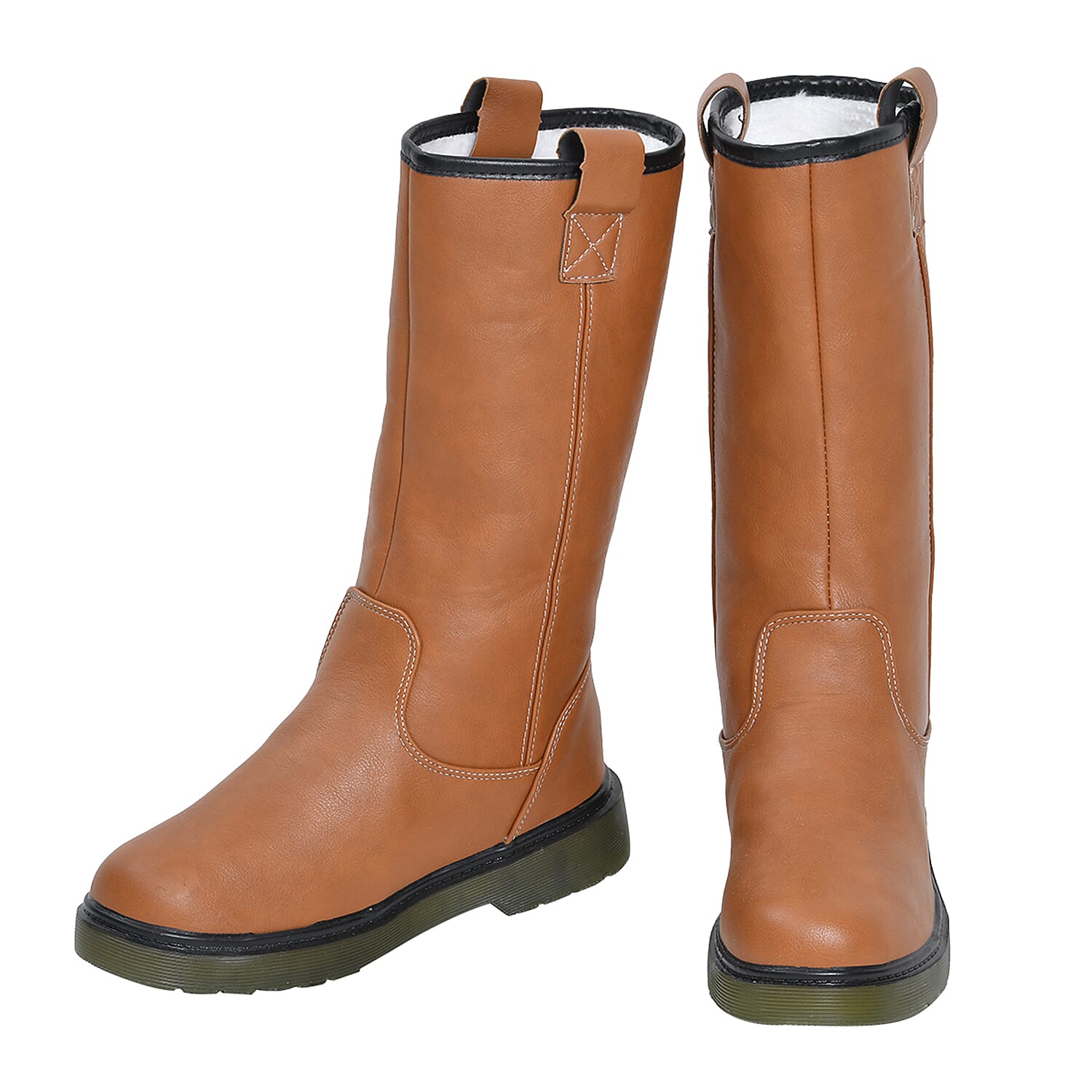 Womens Sherpa Insole Winter Boots - Brown 7585325 0