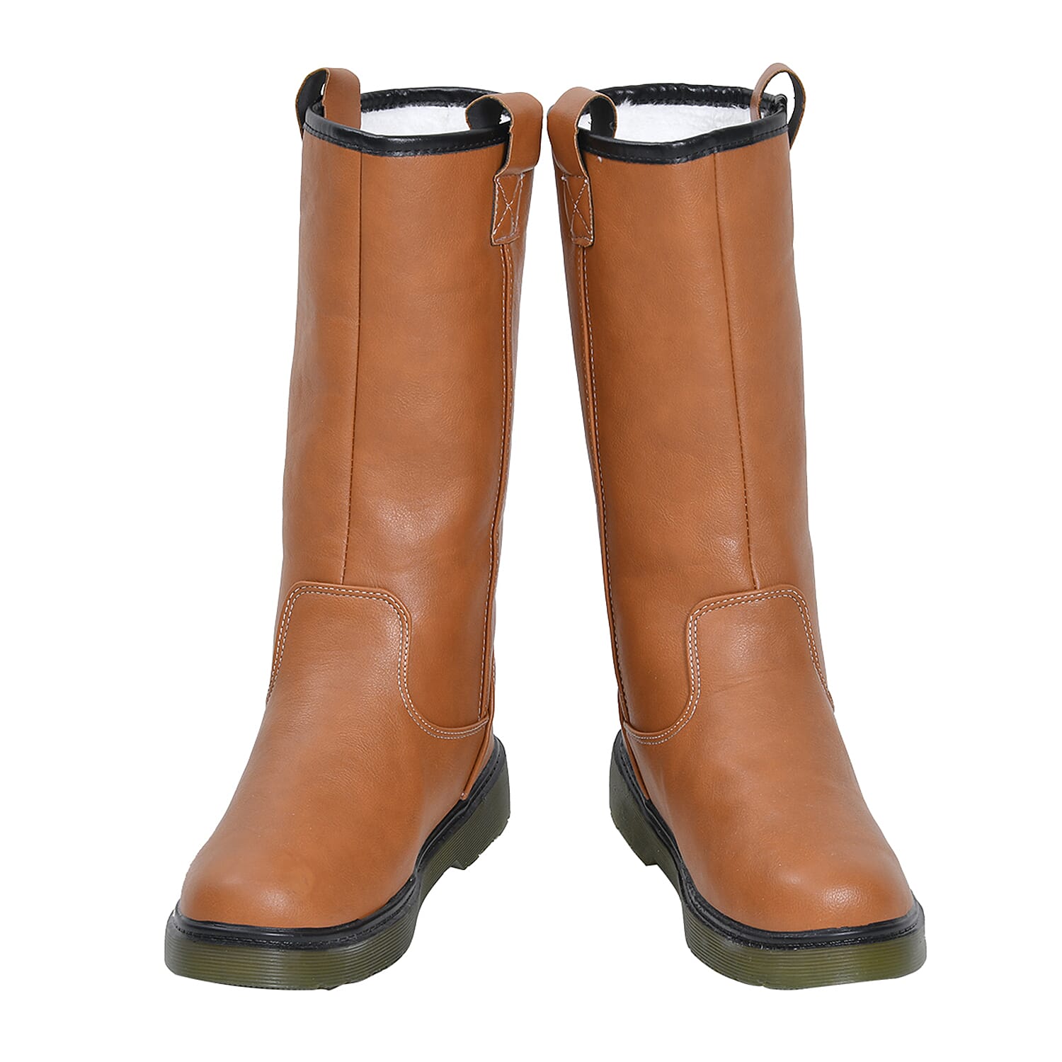 Womens Sherpa Insole Winter Boots - Brown 7585325 2