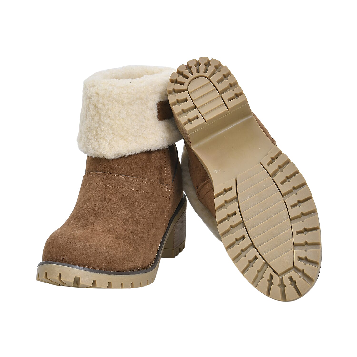 Women's Winter Sherpa Inside Boot - Brown 7585268 4