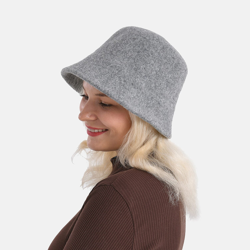 Wool Patterned Hat Cap and Earmuff