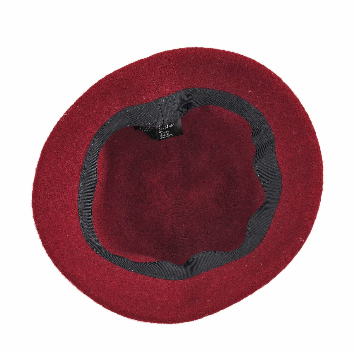 Classic Wool Bucket Hat for Ladies - Red 8205133 5