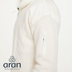 Aran Wool Country Life Cowl Neck Jumper (Size XXL) - White