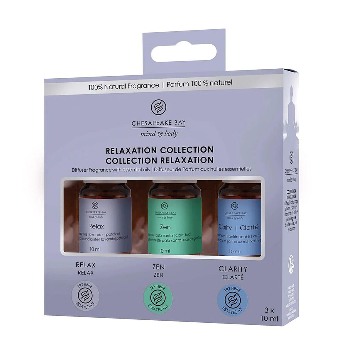 Chesapeake Bay Candle Oil 3 Pack (10ml each) Relaxation Collection Mind - Body 7698680 0