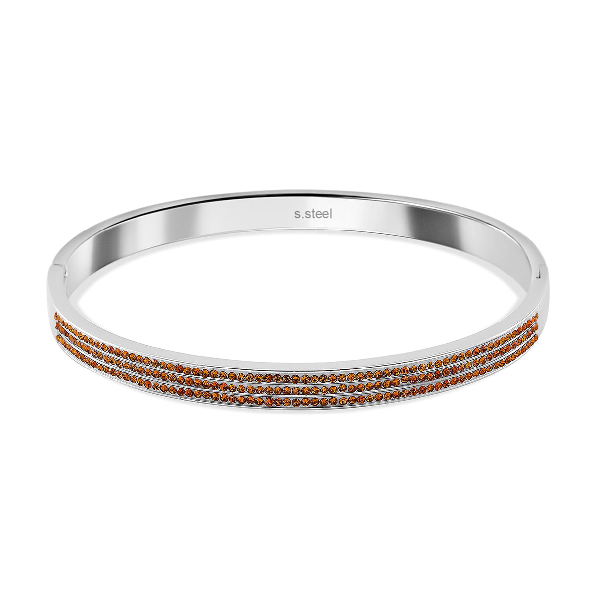 Yellow Crystal Hinged Bangle (Size 7.25) 7874255 0