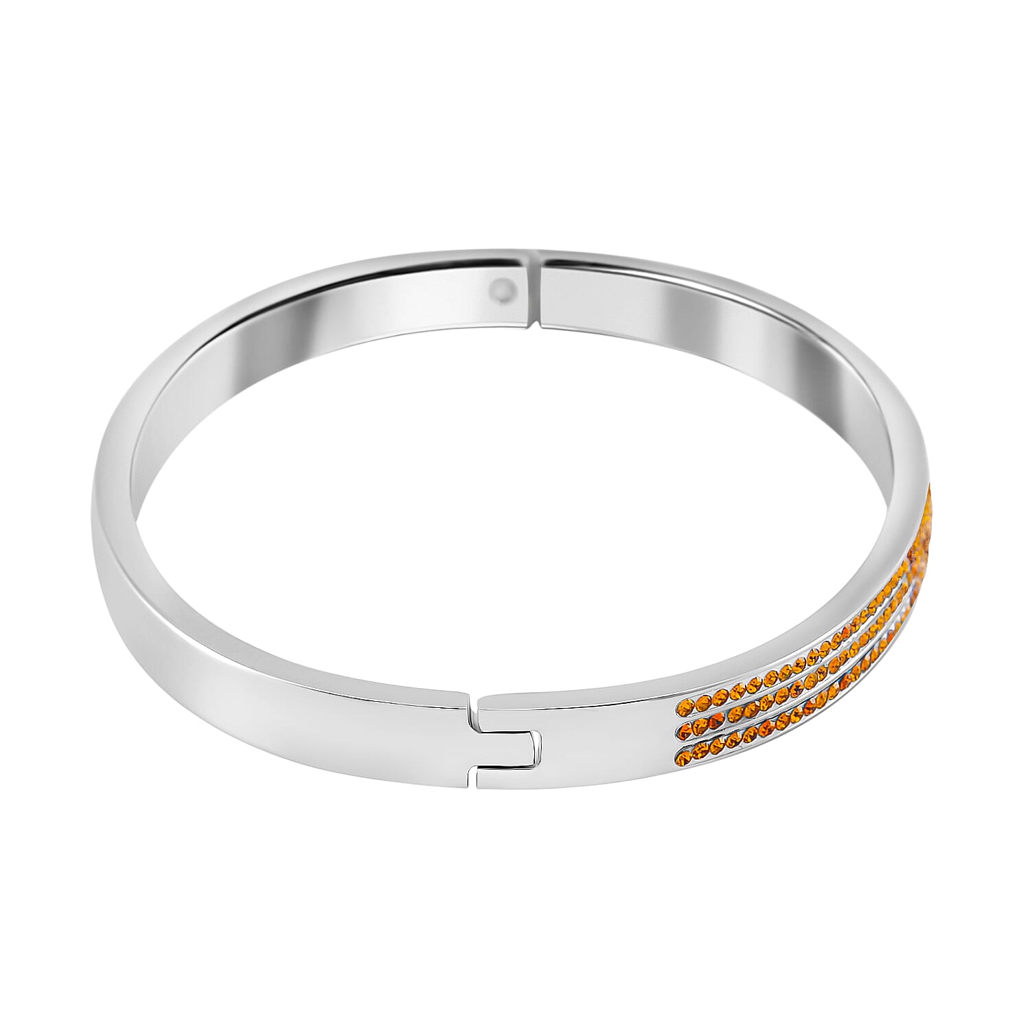 Yellow Crystal Hinged Bangle (Size 7.25) 7874255 3