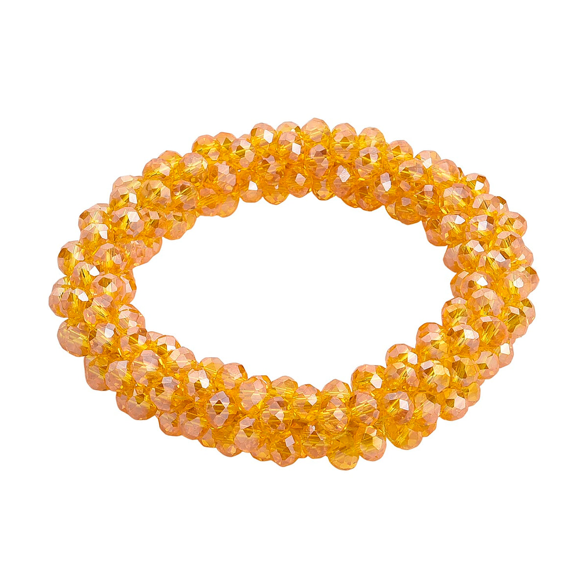 Yellow Crystal Stretchable Bracelet (Size - 7 to 7.5) V32515617 0