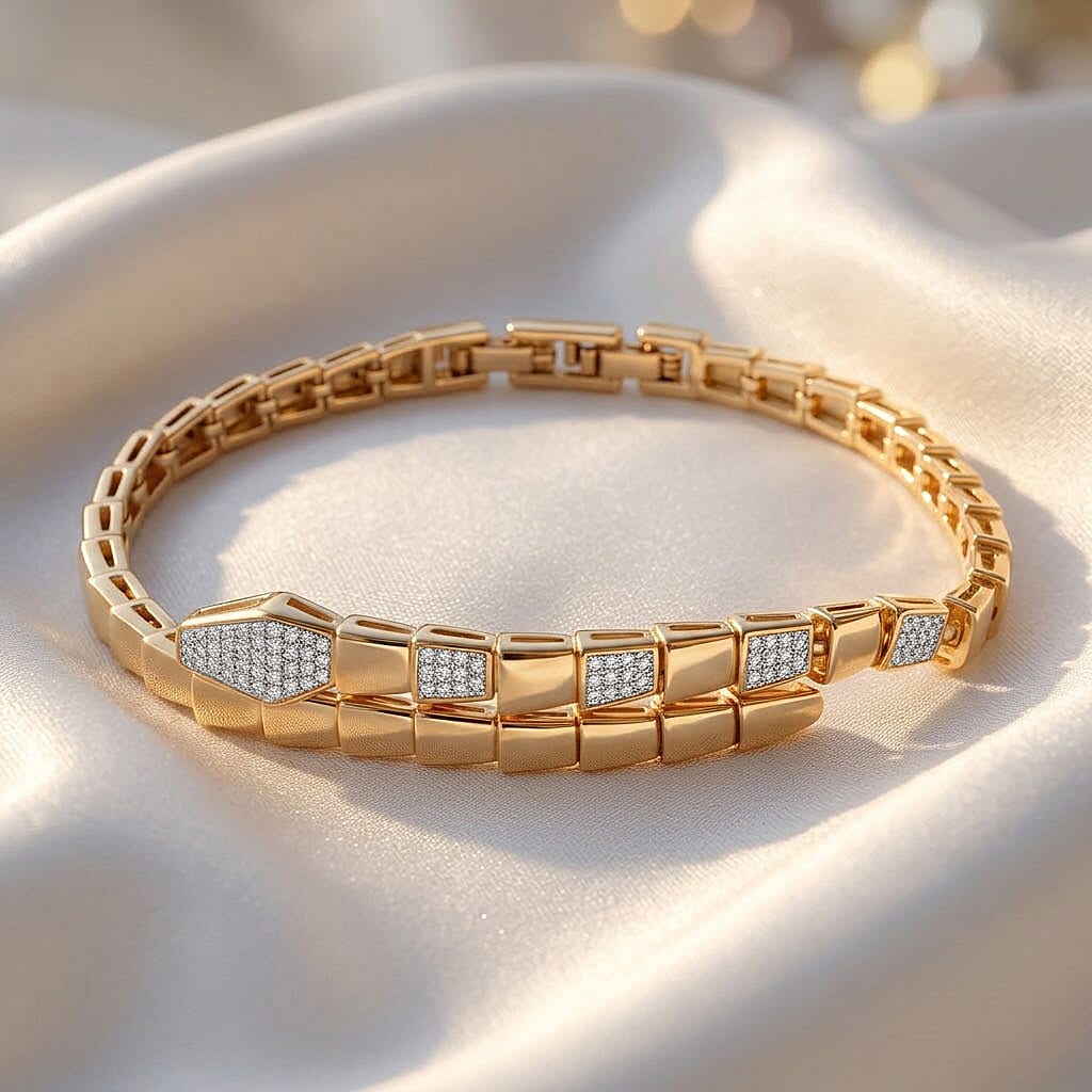 Designer Inspired- Yellow Cubic Zirconia Bracelet (Size - 7.5) 8273016 3