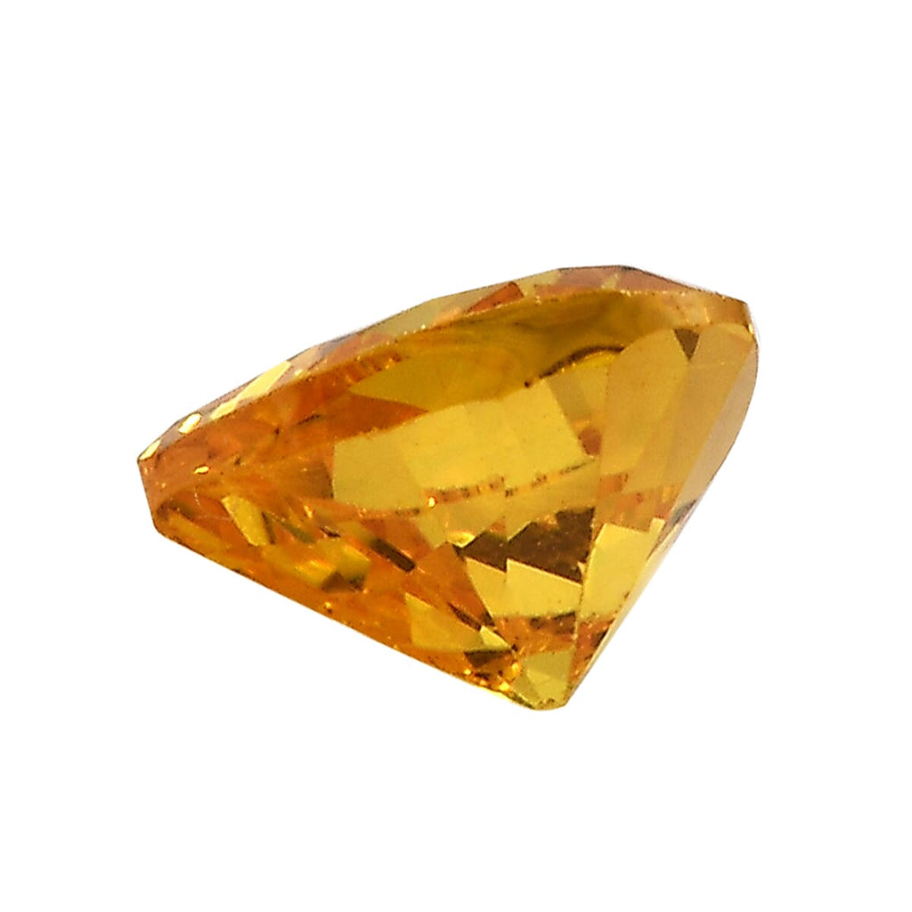 Yellow Cubic Zirconia Heart Shape Gemstone 3.88 Ct. - 6 mm