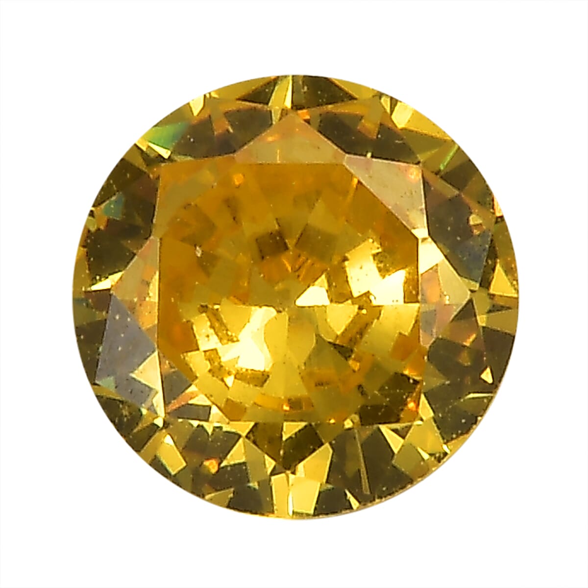 1.95 Ct. Yellow Cubic Zirconia Loose Gemstone in Round Shape (7 mm) 8071367 0