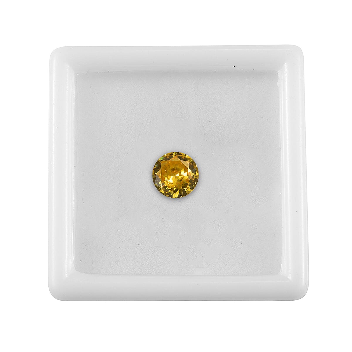 1.95 Ct. Yellow Cubic Zirconia Loose Gemstone in Round Shape (7 mm) 8071367 3
