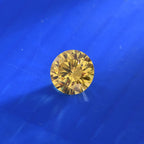 Yellow Cubic Zirconia Round Shape Gemstone 3.26 Ct. - 8 mm