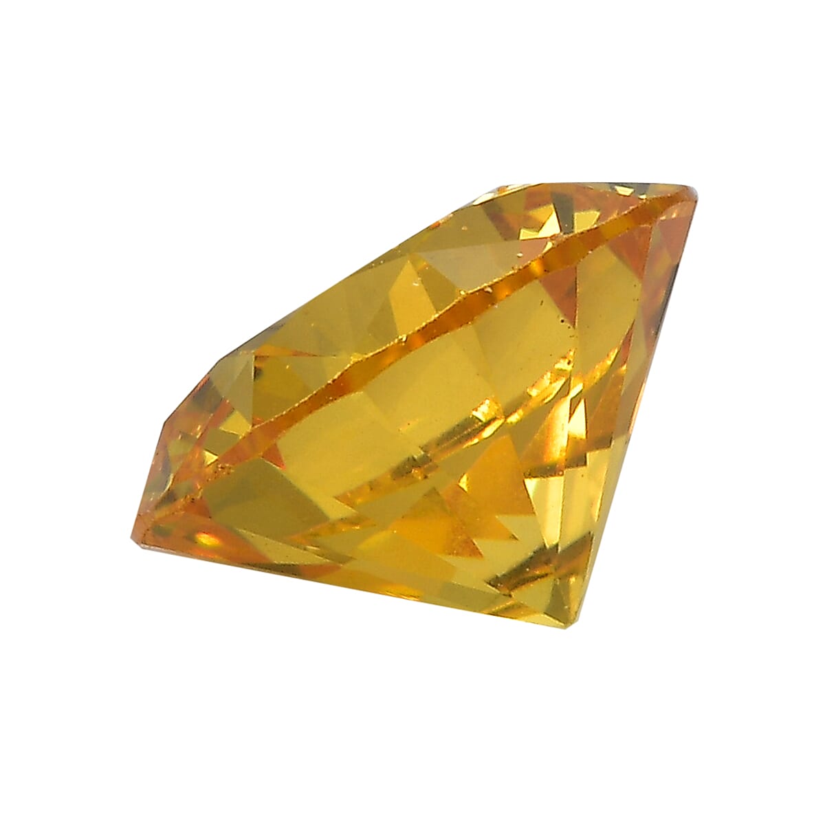 3.26 Ct. Yellow Cubic Zirconia Loose Gemstone in Round Shape (8 mm) 8071368 2