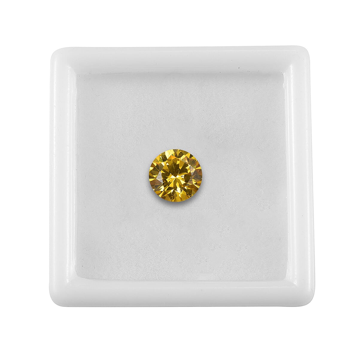 3.26 Ct. Yellow Cubic Zirconia Loose Gemstone in Round Shape (8 mm) 8071368 3
