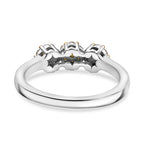 Yellow Diamond Cluster Ring in Rhodium Overlay Sterling Silver 0.33 Ct.