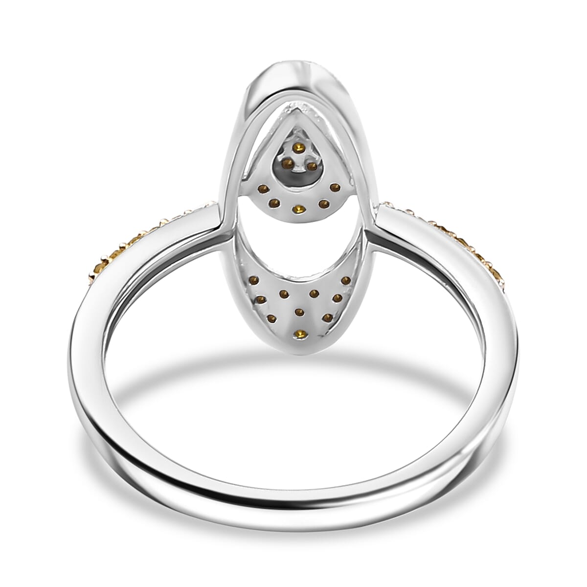 Yellow Diamond Ring in Rhodium Overlay Sterling Silver 7968461 5