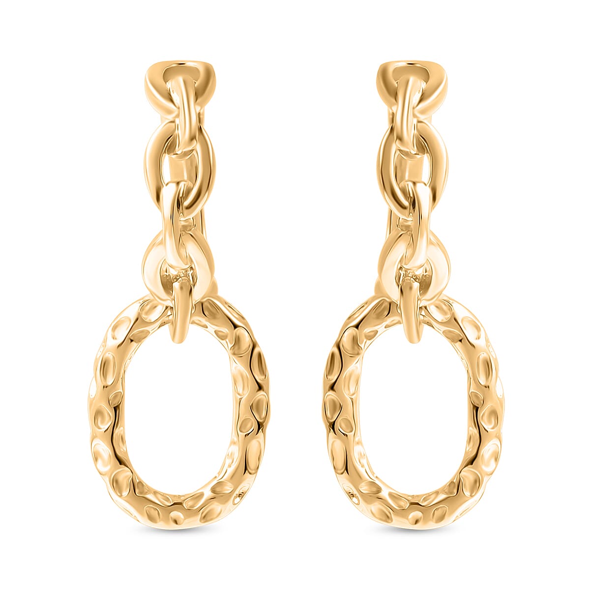 Yellow Gold Overlay Sterling Silver Detachable Earrings With Clasp 3669451 0