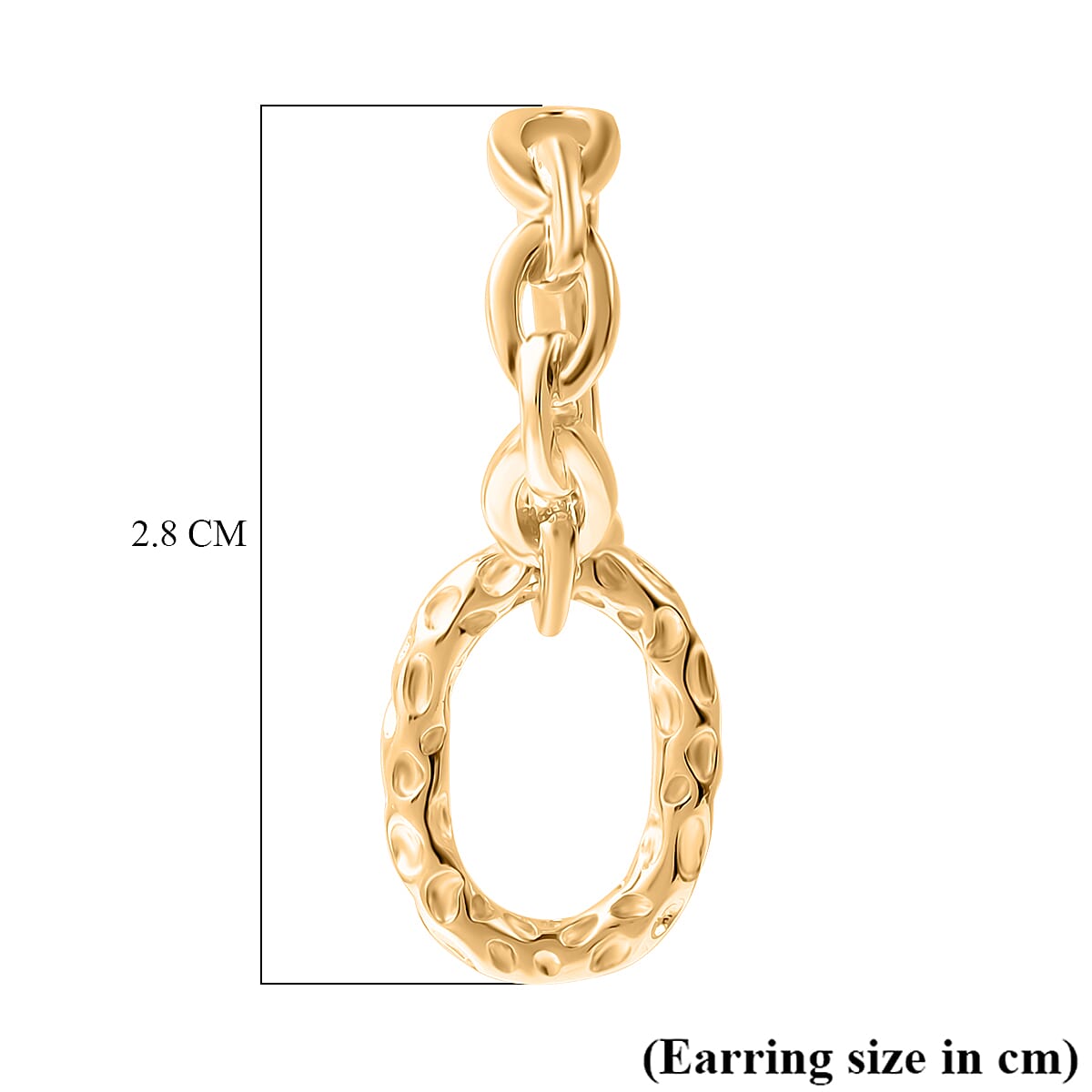 Yellow Gold Overlay Sterling Silver Detachable Earrings With Clasp 3669451 3