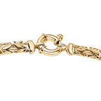 Vicenza Closeout - Handmade Italian Yellow Gold Overlay Sterling Silver Byzantine Necklace (Size - 20), Silver Wt 23.80 GM