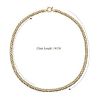 Vicenza Closeout - Handmade Italian Yellow Gold Overlay Sterling Silver Byzantine Necklace (Size - 20), Silver Wt 23.80 GM