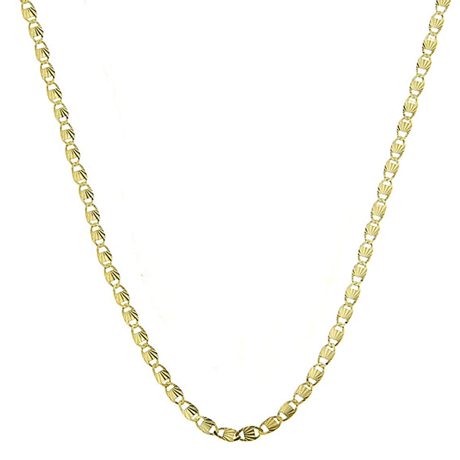 Vegas Close Out - Yellow Gold Overlay Sterling Silver Valentino Chain (Size - 24) 7814611 0