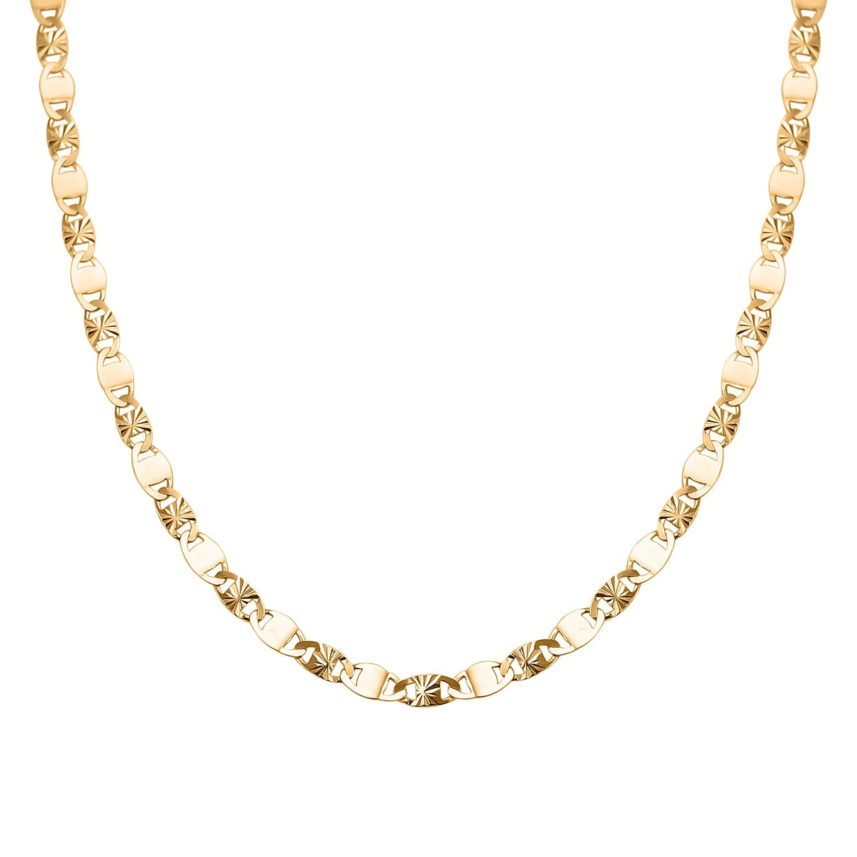 Vegas Close Out - Yellow Gold Overlay Sterling Silver Valentino Chain (Size - 24) 7814611 1