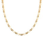 Vegas Close Out - Yellow Gold Overlay Sterling Silver Valentino Chain (Size - 24)