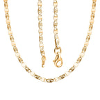 Vegas Close Out - Yellow Gold Overlay Sterling Silver Valentino Chain (Size - 24)