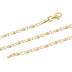 Vegas Close Out - Yellow Gold Overlay Sterling Silver Valentino Chain (Size - 24)