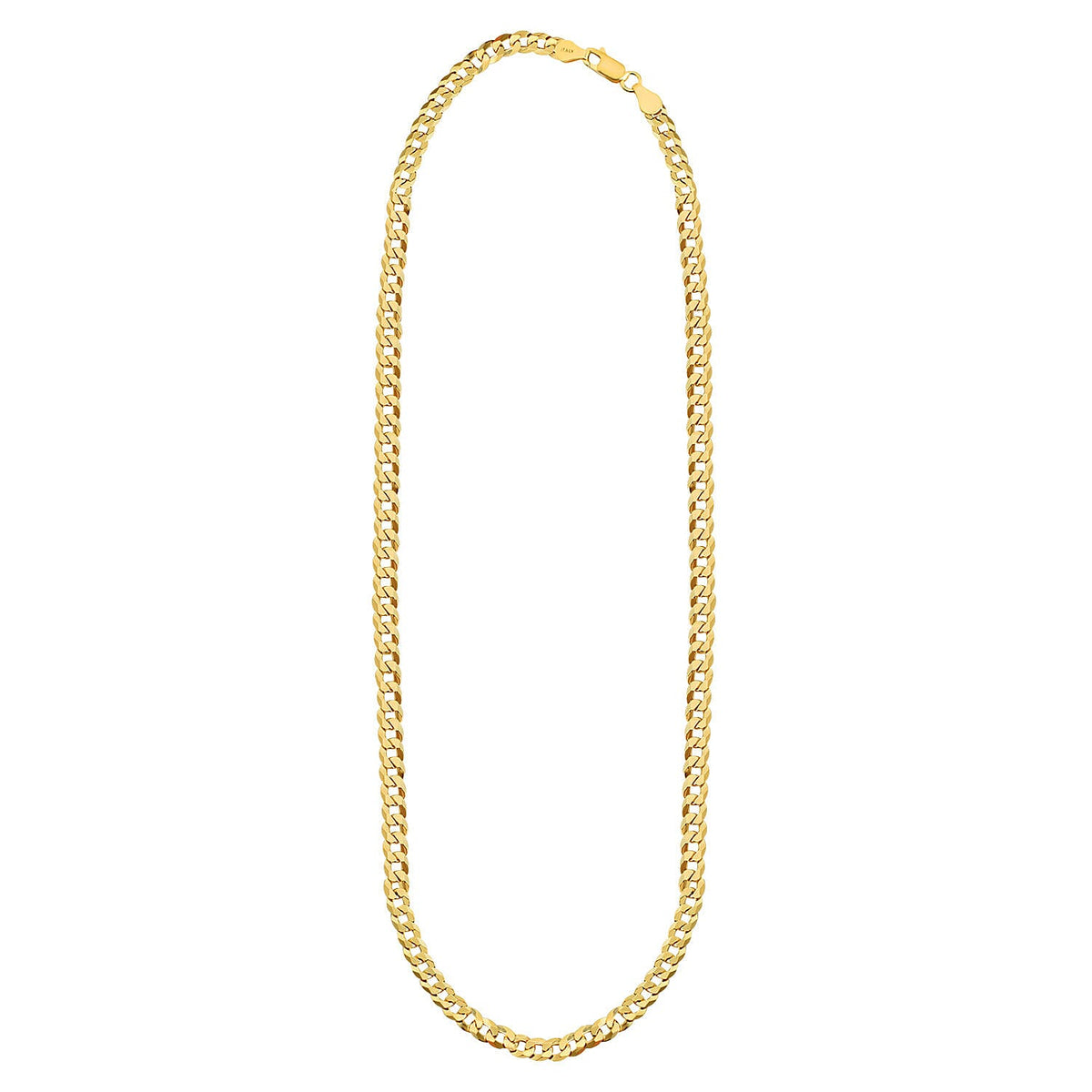 Yellow Gold Overlay Sterling Silver Curb Chain (Size - 20) with Lobster Clasp, Silver Wt. 15.45 Gms 7272002 4