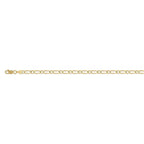 CloseOut-Yellow Gold Overlay Sterling Silver Necklace (Size - 18-2 Inch Ext.)