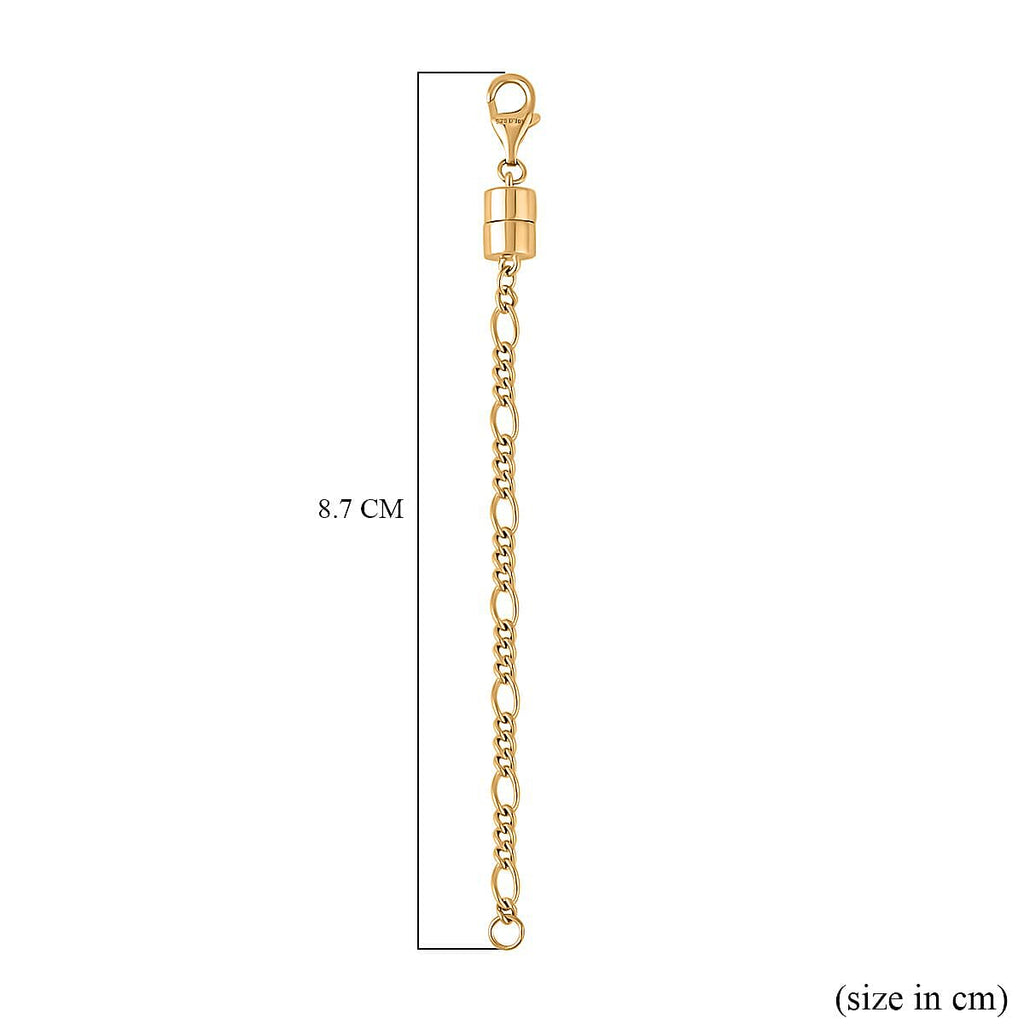Yellow Gold Overlay Sterling Silver Lobster Lock