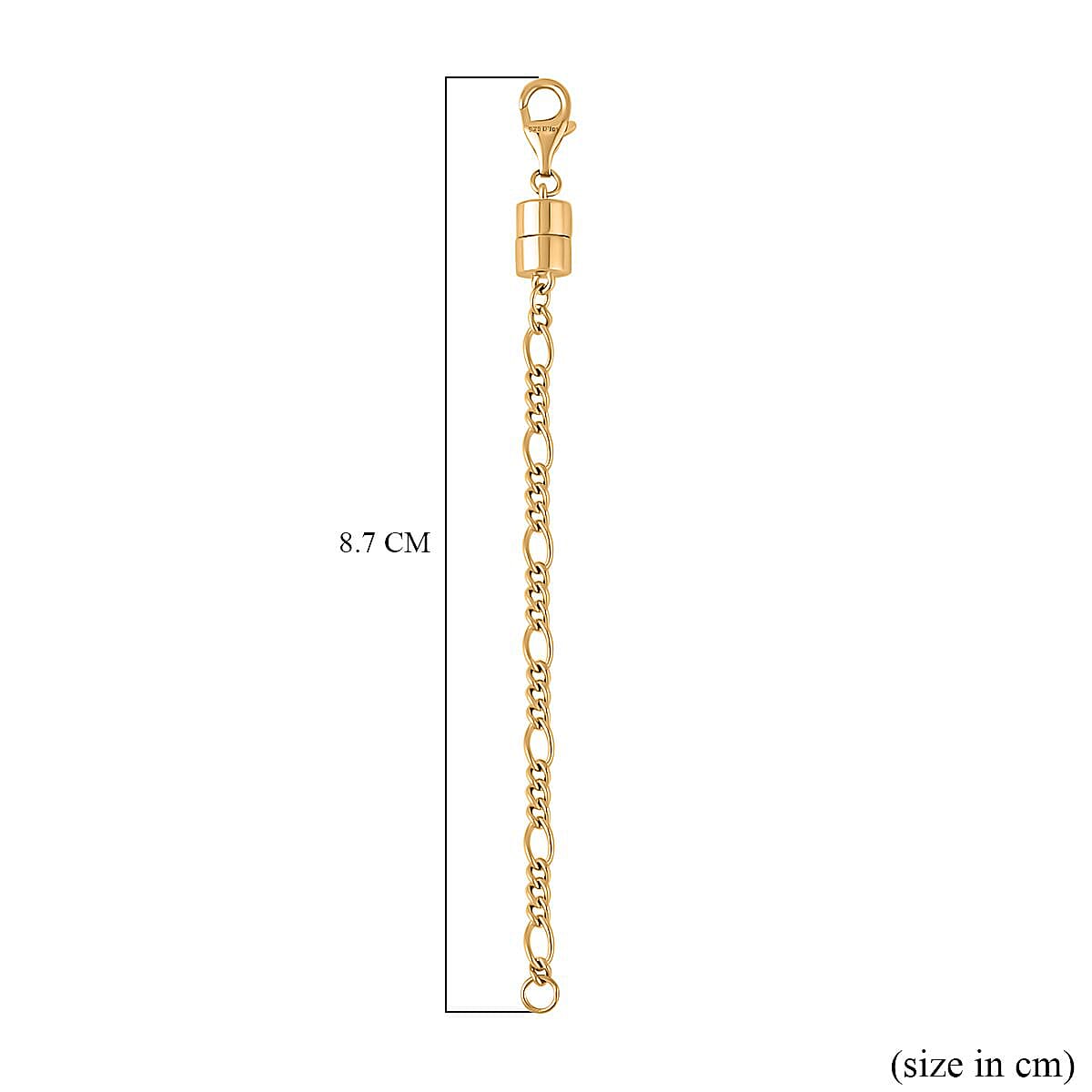 Yellow Gold Overlay Sterling Silver Lobster Lock 7378566 3