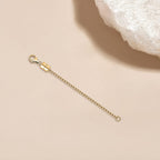 Yellow Gold Overlay Sterling Silver Magnet Lobster Lock with 2 Inch Extender