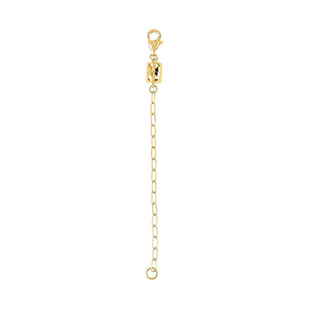 Yellow Gold Overlay Sterling Silver Magnet Lobster Lock