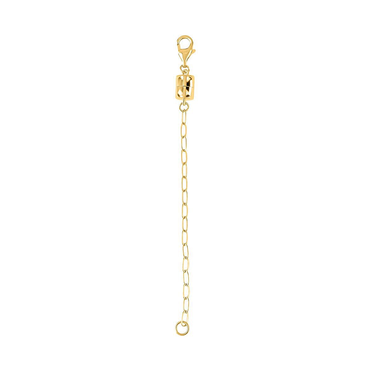 Yellow Gold Overlay Sterling Silver Magnet Lobster Lock 7378550 0